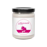 Ahşap Fitil Kavanoz Mum Gül Kokulu 
