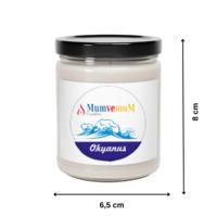 Ahşap Fitil Kavanoz Mum Okyanus Kokulu 