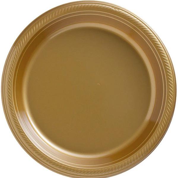 Altin Gold Rengi Plastik Tabak 13 47 Tl Kdv