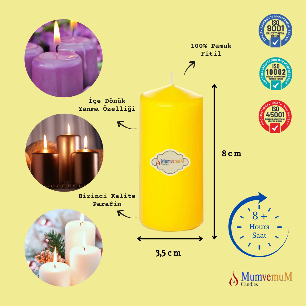 Bar Mum 6 lı Paket Sarı - Görsel 3