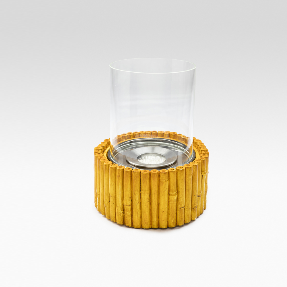 Bio ethanol Şömine Bamboo Model + 1 LT Yakıt - Görsel 2
