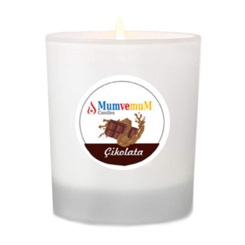 Çikolata Kokulu Bardak Mum ( Buzlu Cam Bardak ) 21.10 TL + KDV