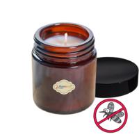 Citronella Kokulu Amber Renk Kavanoz İçi Mum