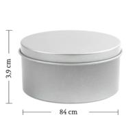 Citronella Kokulu Mum Yuvarlak Metal Kutuda