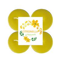 4 Lü Citronella Sinek Kovan Tealight Mum 