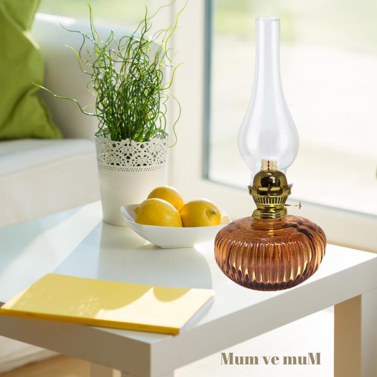 Kahve Rengi Pastel Renk Nostaljik Dekoratif Gaz Lambası 67.71 TL + KDV