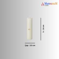 Krem Silindir Bar Mum Çap : 3.5 cm