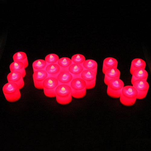 Led Tea Light Mum Kirmizi Isik Alevsiz Mum 1 69 Tl Kdv