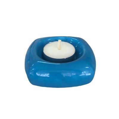 Mavi Seramik Tealight Mumluk