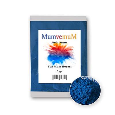 Mavi Toz Mum Boyası 