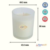 Mix Kokulu Cam Bardak İçi Mum Kırmızı
