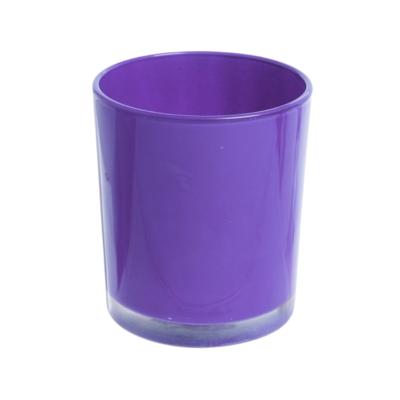 1 Koli Toptan 48 Adet Mor Pastel Renk Cam Mumluk - İç Boyama - Mum Dolumu İçin Uygun