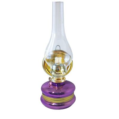 Parlak Mor Gold Dizayn Gaz Lambası Şeffaf 14 No