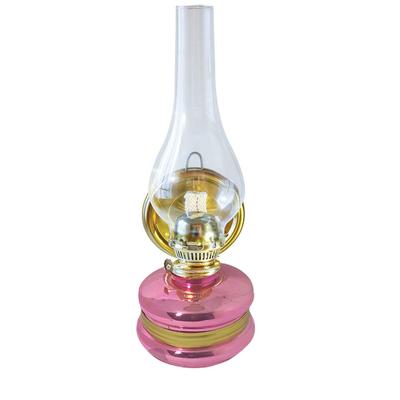 Parlak Pembe Gold Dizayn Gaz Lambası Şeffaf 14 No