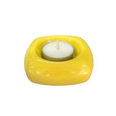 Sarı Seramik Tealight Mumluk