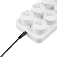 Şarjlı Led Mum 12 Li Set 
