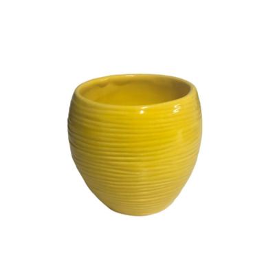 Seramik Vazo Sarı 