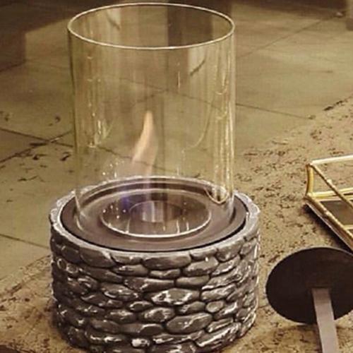 Siyah Ethanol Şömine Masa Tipi + 1 LT Yakıt - Görsel 6