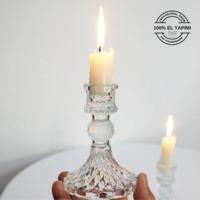 Small  irkutsk Serisi Cam Şamdan Mumluk 