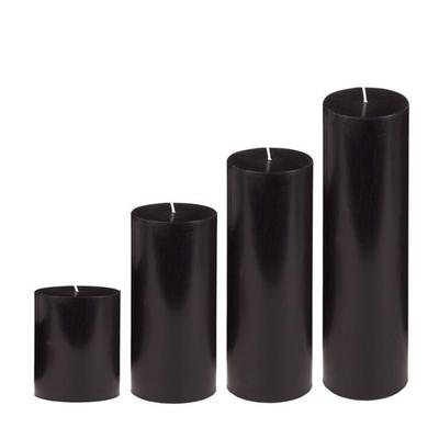 Small 4 Lü Set Mum Çap 7 cm Siyah