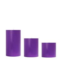Small Lavanta Kokulu Set Mum Çap 7 cm Mor
