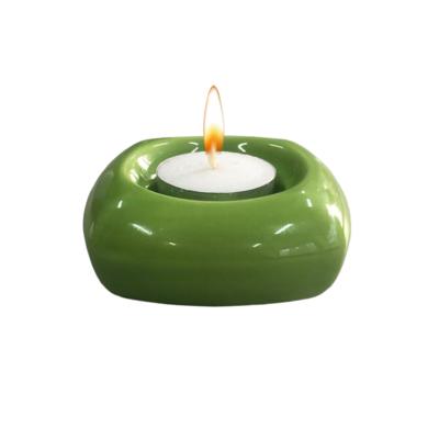 Yeşil Seramik Tealight Mumluk