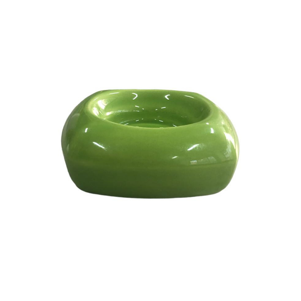Yeşil Seramik Tealight Mumluk - Görsel 3