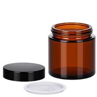 Amber Cam Kavanoz  100 ml Kapaklı - Mum Doldurmaya Uygun 