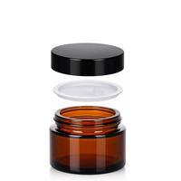 Amber Cam Kavanoz  30 ml Kapaklı - Mum Doldurmaya Uygun 