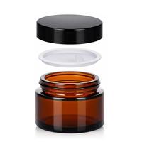 Amber Cam Kavanoz  30 ml Kapaklı - Mum Doldurmaya Uygun 