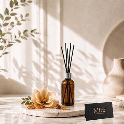 Amber Çiçeği Çubuklu Oda Kokusu - Amber Şişe 50 ml