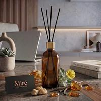 Amber Çiçeği Kokusu Çubuklu Oda Kokusu - Amber Şişe 