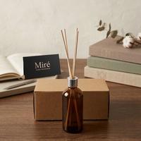 Bambu Çubuklu Oda Kokusu - Amber Şişe - Silver Kapak 