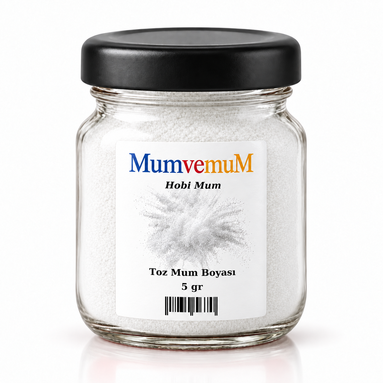 Beyaz Toz Mum Boyası 10 gr – Parafin, Soya ve Jel Mum İçin