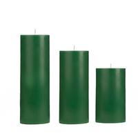 Big Çam Kokulu Set Mum Çap 7 cm Yeşil