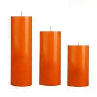Big Portakal Kokulu Set Mum Çap 7 cm Turuncu