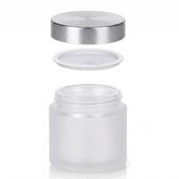 Buzlu Cam Kavanoz  100 ml Kapaklı - Mum Doldurmaya Uygun 