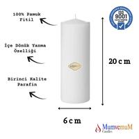 Citronella Silindir Mum 6x20 cm
