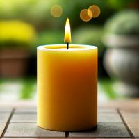 1 Koli 12 Adet Citronella Sinek Kovan 7X10 Sarı Silindir Mum