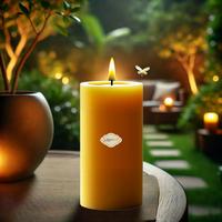1 Koli 12 Adet Citronella Sinek Kovan 7X15 Sarı Silindir Mum