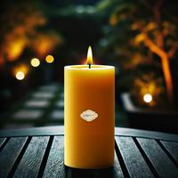 1 Koli 12 Adet Citronella Sinek Kovan 7X15 Sarı Silindir Mum