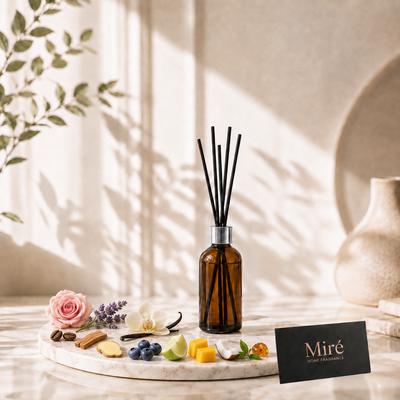 Mire Home Çubuklu Oda Kokusu - Amber Şişe 50 ml