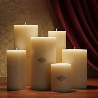 Gyertya Cream Set Mum 6 Lı