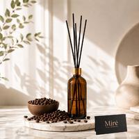 Kahve Kokulu Çubuklu Oda Kokusu - Amber Şişe 100 ml
