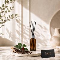 Kahve Kokulu Çubuklu Oda Kokusu - Amber Şişe 50 ml