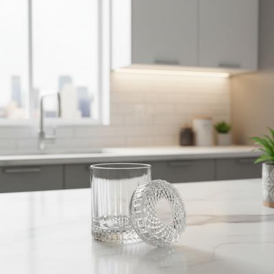 Kapaklı Elegant Line Cam Bardak