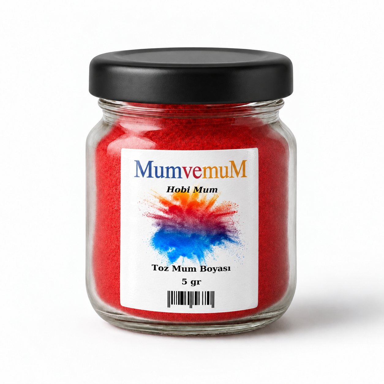 Kırmızı Toz Mum Boyası 5 gr – Parafin, Soya ve Jel Mum İçin