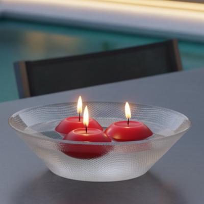 Kırmızı Yüzen Mumlar 12'li Paket – 5 cm Çap