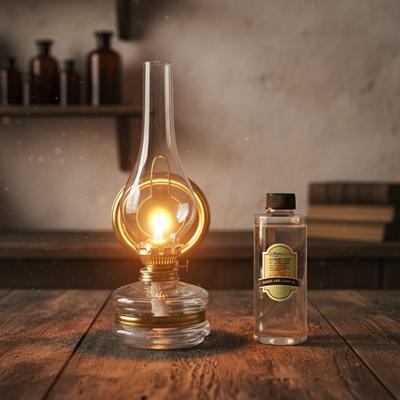 Klasik Gaz Lambası Şeffaf + Kandil Yakıtı