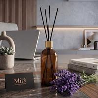 Lavanta Kokulu Çubuklu Oda Kokusu - Amber Şişe 